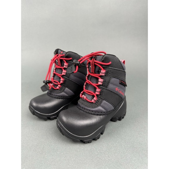Columbia Other - Columbia Kids Rope Tow III Waterproof‎ Insulated Winter Boot Size 8 Black/Red